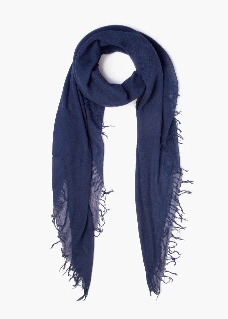 Chan Luu Cashmere and Silk Scarf Medieval Blue