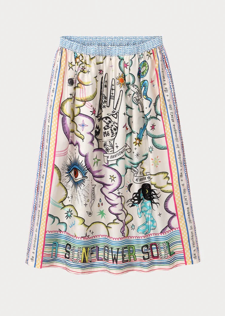 Me369 Vanessa Midi Skirt | Enlightenment