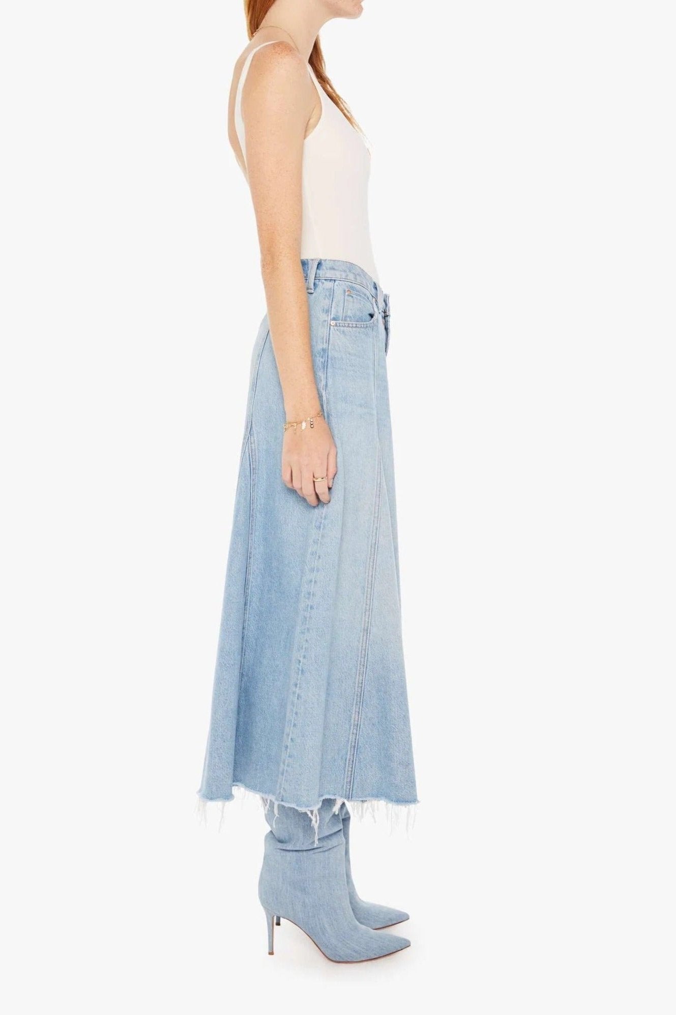 MOTHER The Full Swing Fray Skirt