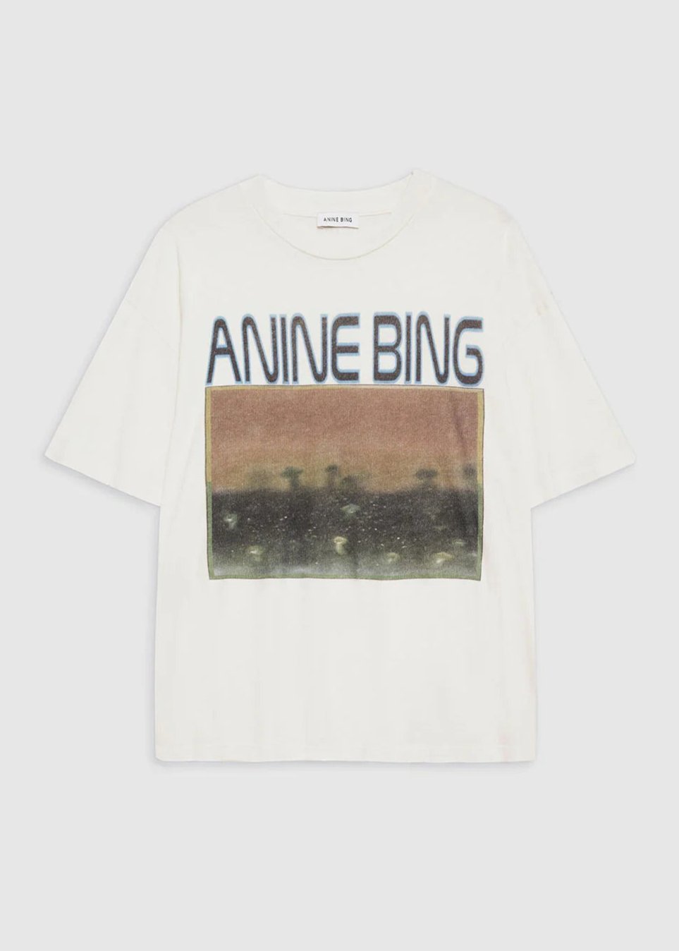 Anine Bing Cade Tee Mushrooms Off White