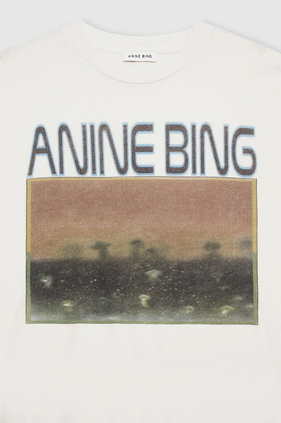 Anine Bing Cade Tee Mushrooms Off White