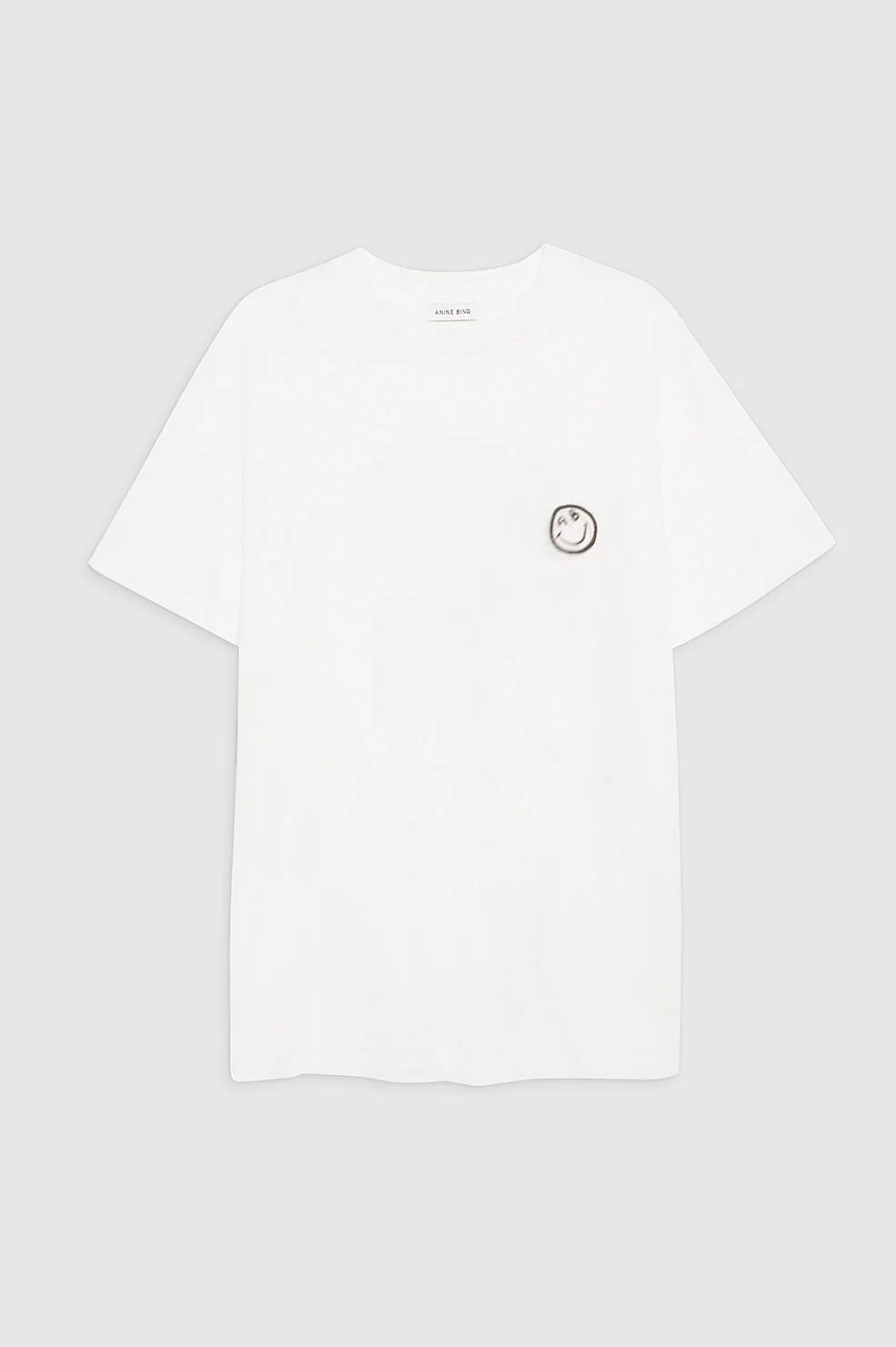 Anine Bing Walker Tee Trip Ivory