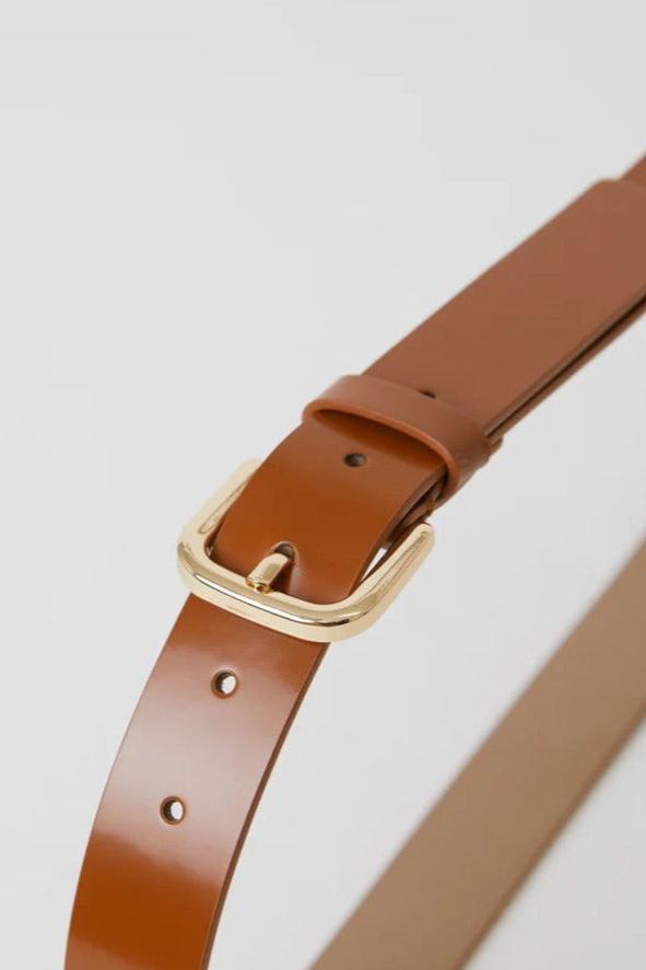 B-Low The Belt Lennox Mod Leather Belt Cuoio Gold