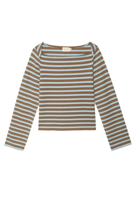 Nation LTD Bryce Stripe Boat Neck Top