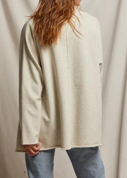 Perfect White Tee Celeste French Terry Cardigan