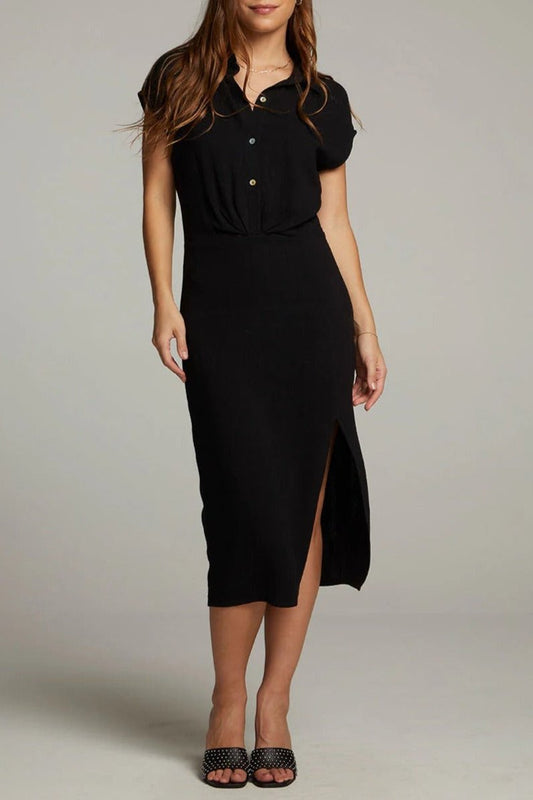 Chaser Atlantic True Black Midi Dress