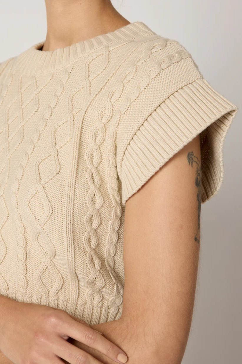 Cleobella Gigi Sweater Vest | Cream