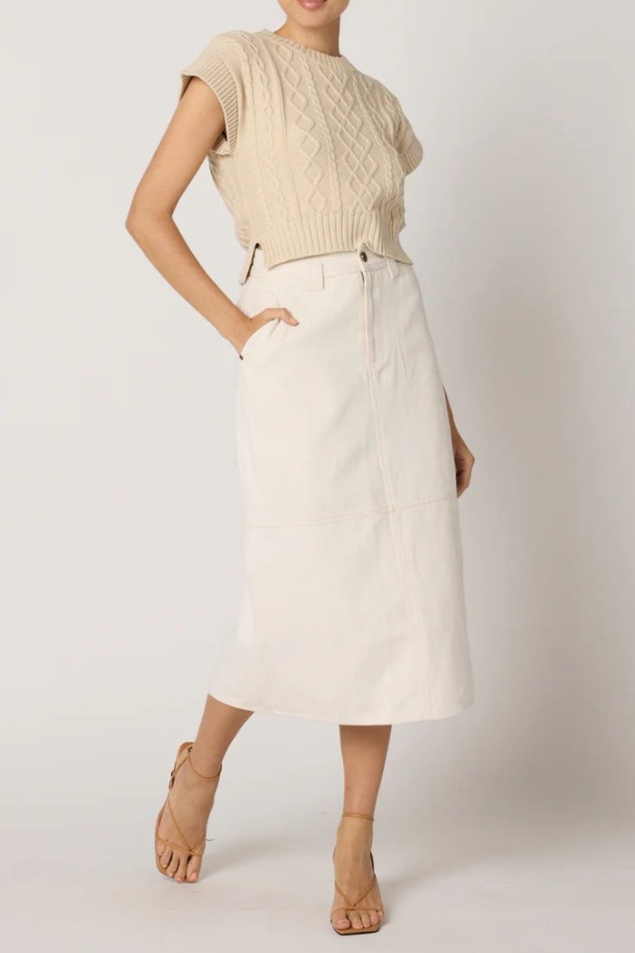 Cleobella Gigi Sweater Vest | Cream