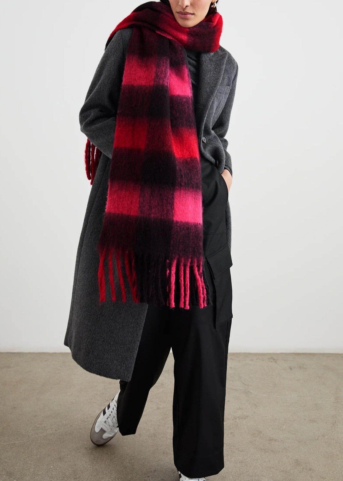 Rails Oslo Scarf Scarlet Onyx Pink