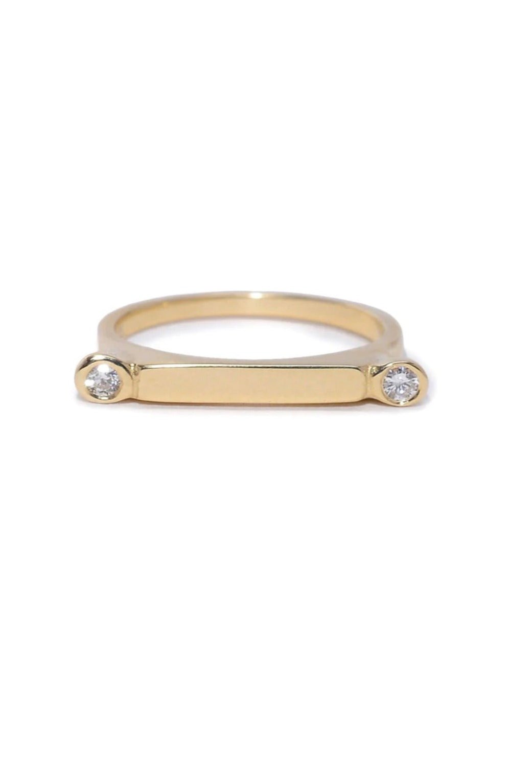 SCOSHA The Diamond Bar Stack Ring