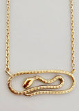 Snake Paperclip Necklace 16