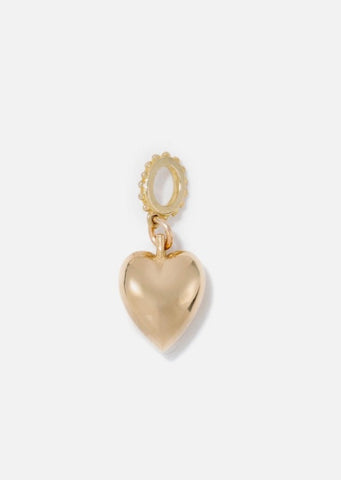 Small Puffy Heart Charm