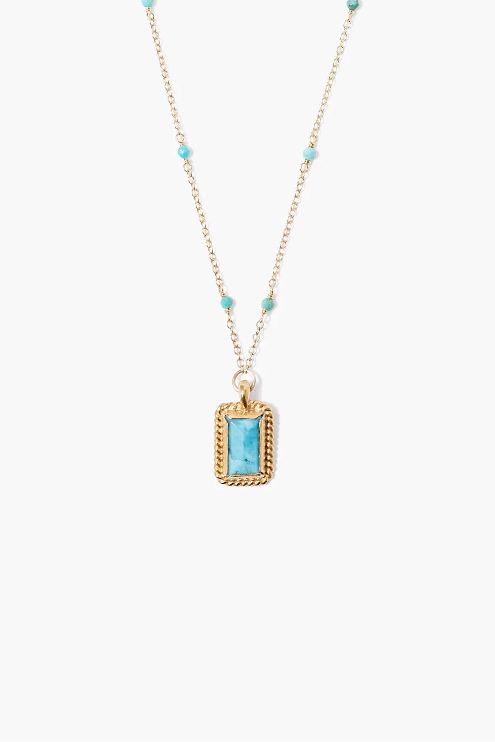 Chan Luu Aura Necklace Turquoise