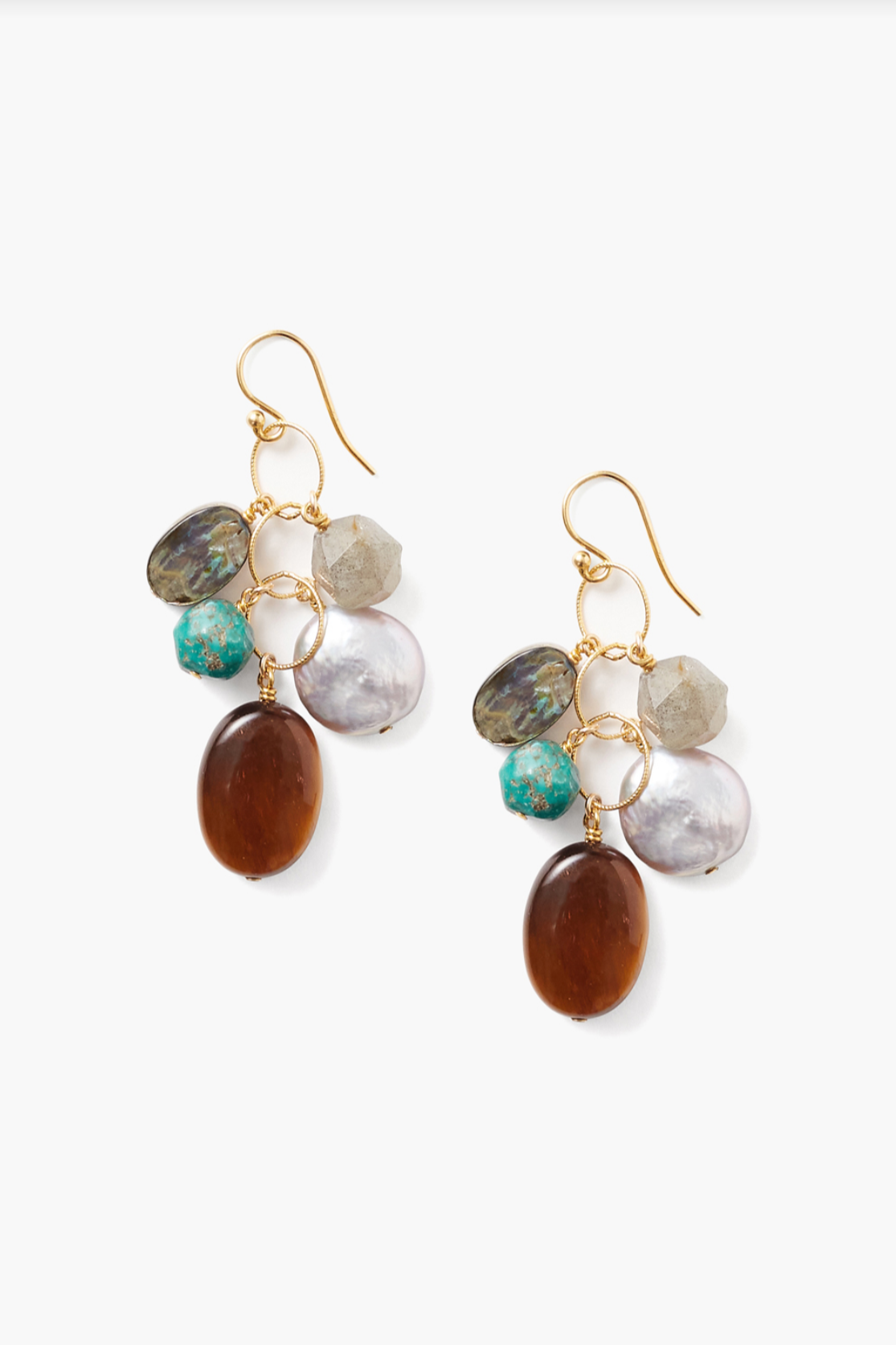 Chan Luu Turquoise Mix Drop Earrings