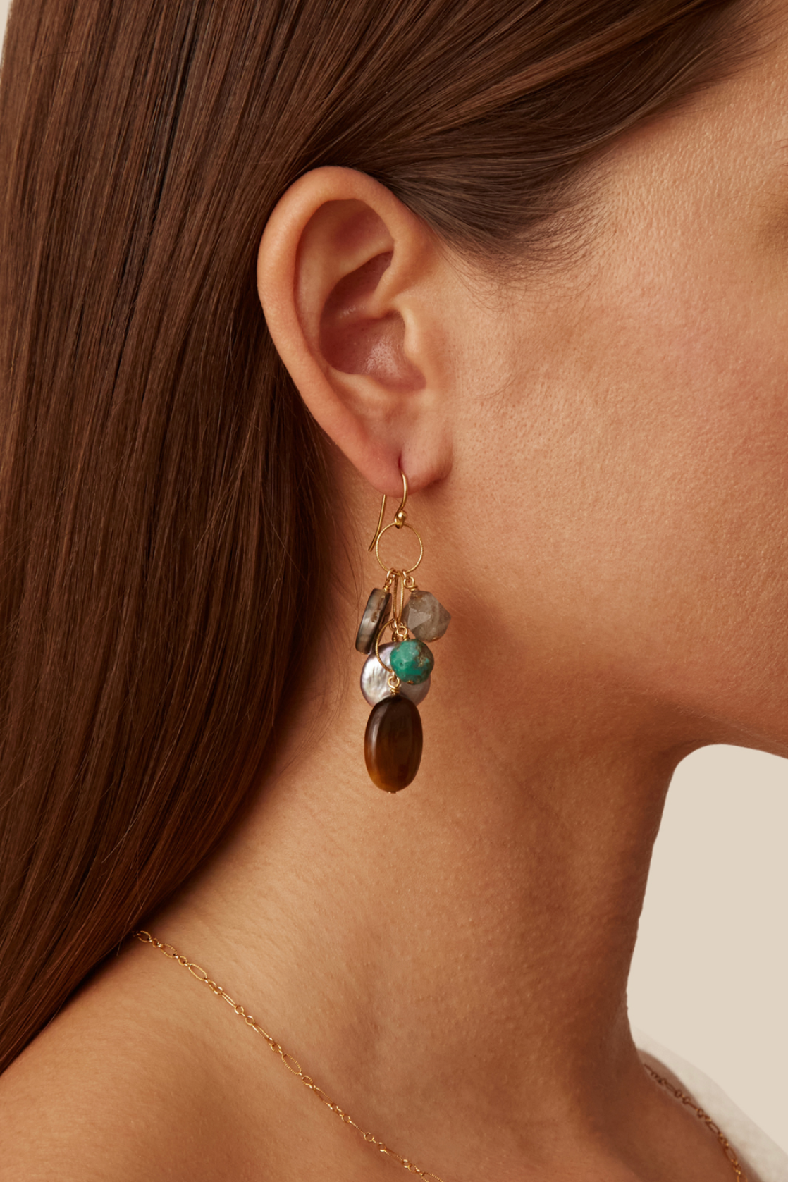 Chan Luu Turquoise Mix Drop Earrings