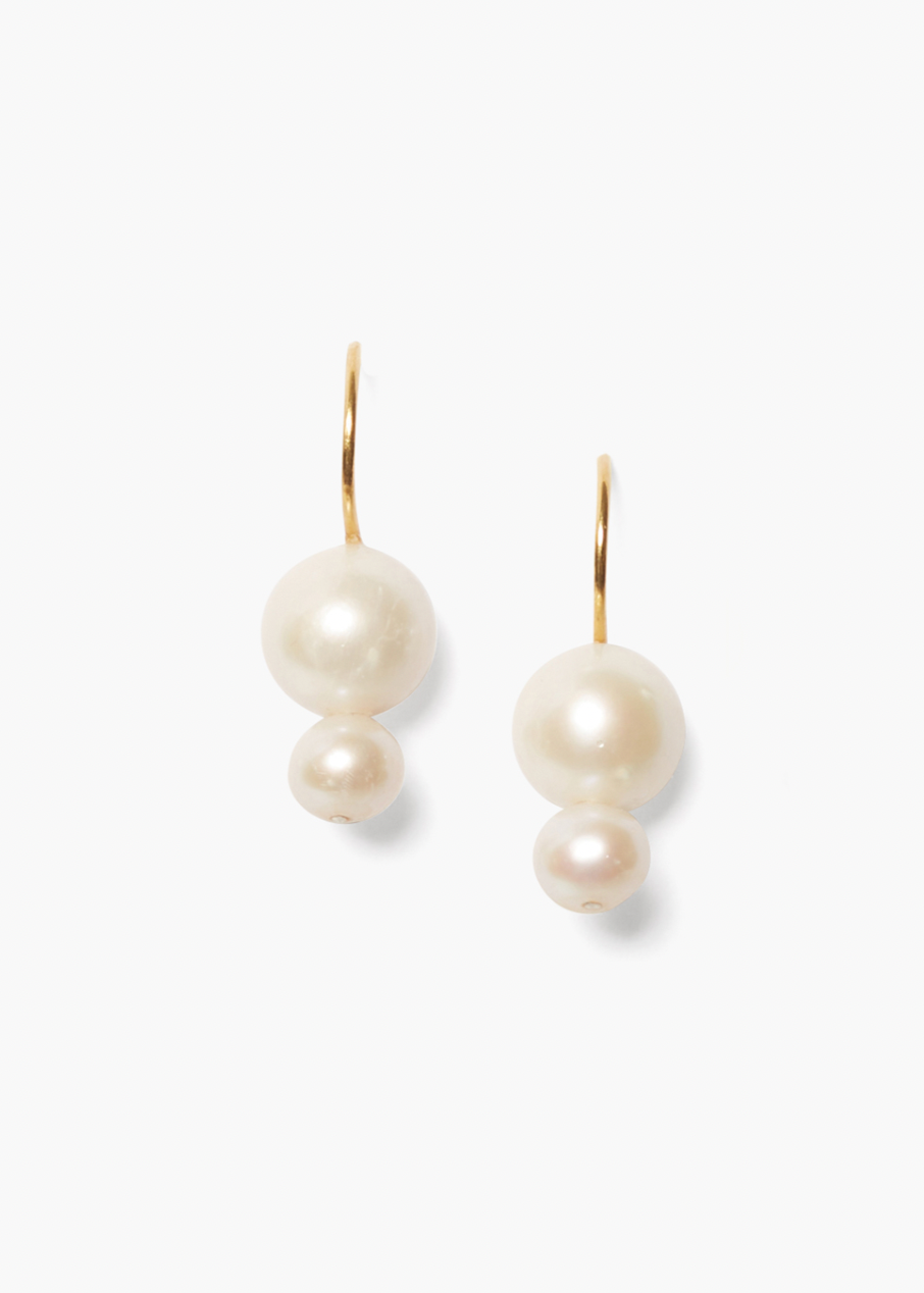 Chan Luu 18k Gold Plated Freshwater Pearl Drop Earrings