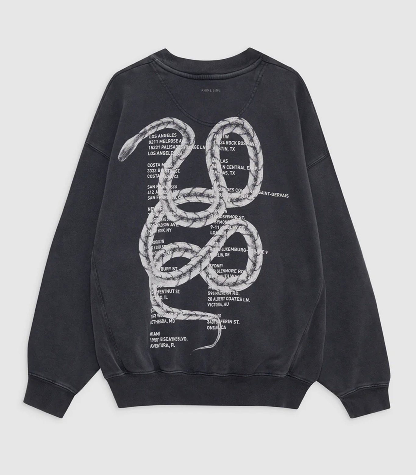 Anine Bing Jaci Sweatshirt Twisted Snake