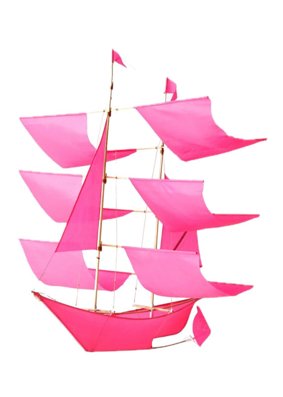 Sailing Ship Kite Pink