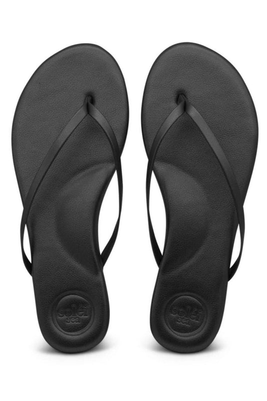 Solei Sea Indie Classic Thin Strap Sandal Black