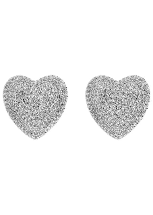 Martha Calvo Pave Amor Earrings