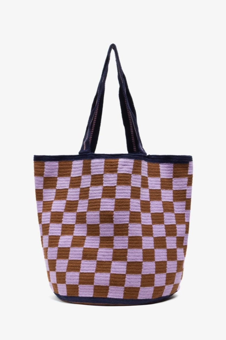 Guanabana Tote Bag Cirse Mauve + Brown