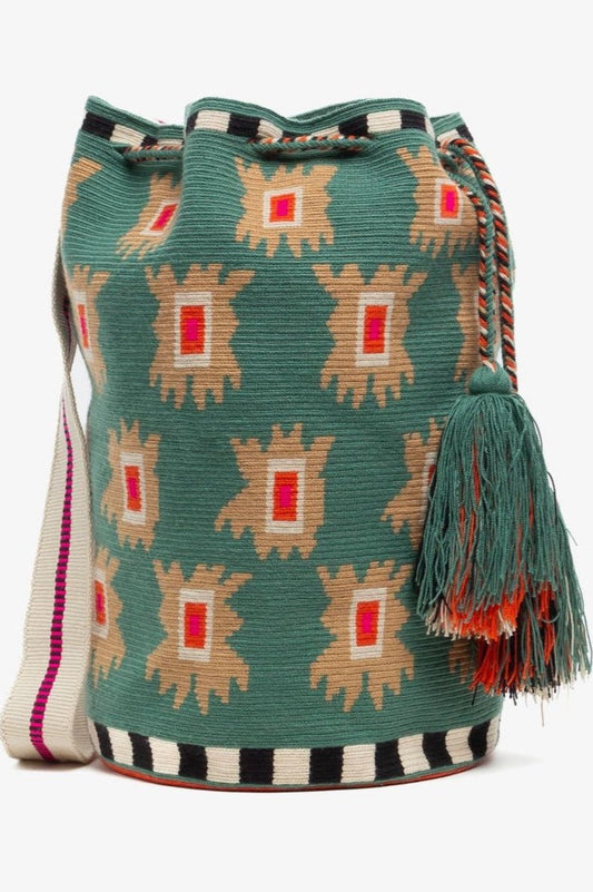 Guanabana Tula Bag - Iris Emerald Green & Black