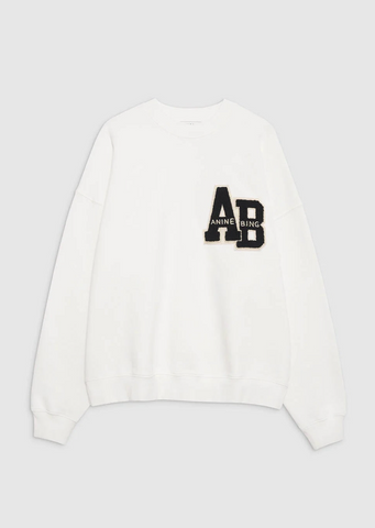 Miles Letterman Sweatshirt Off White