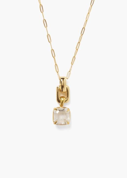 Chan Luu 18k Gold Plated Crystal Necklace